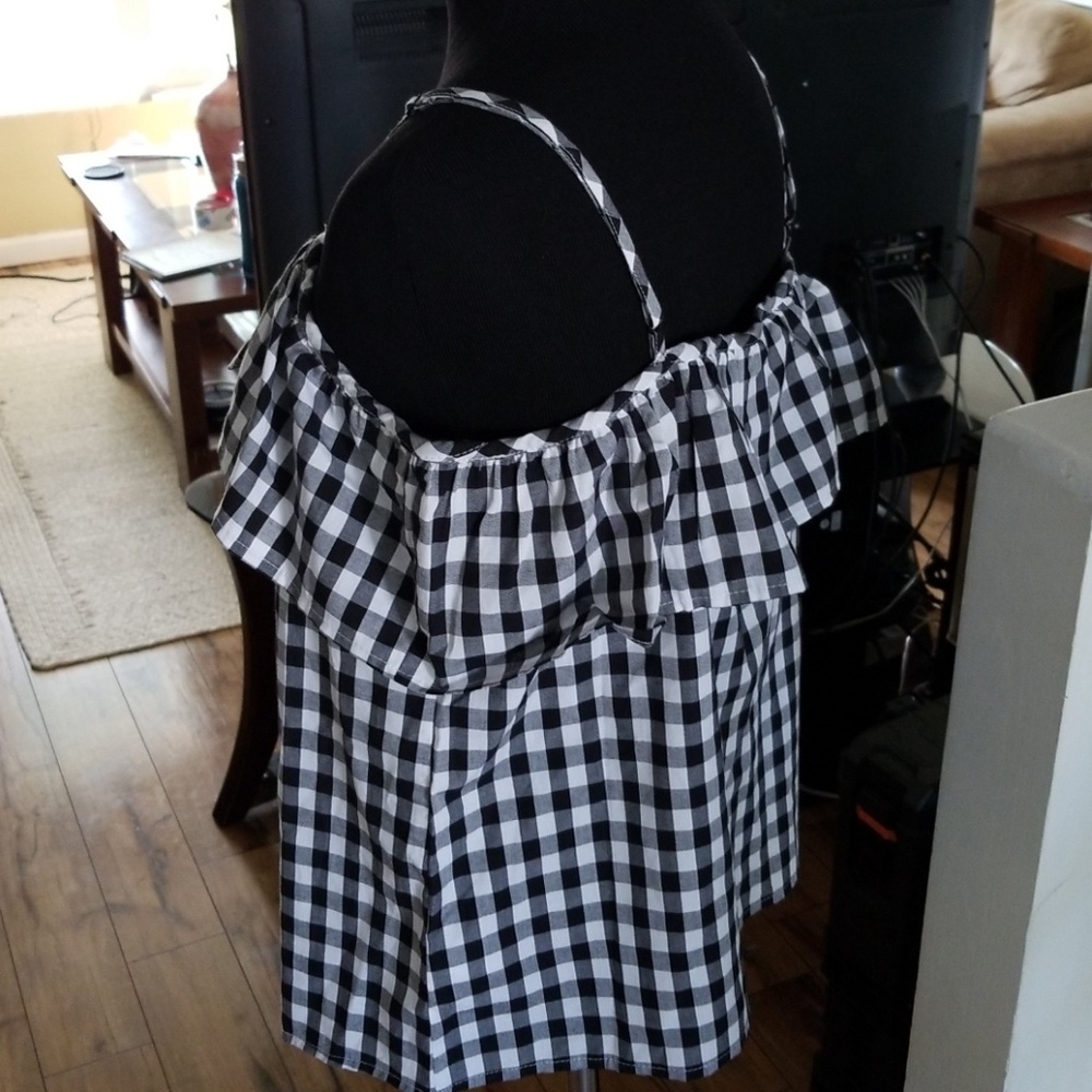 Gingham Ruffle Cami - Picture 4 of 4